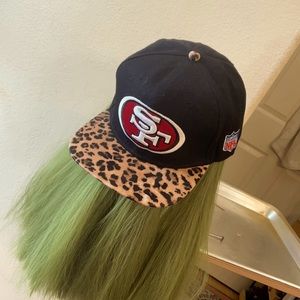 Leopard print San Francisco hat